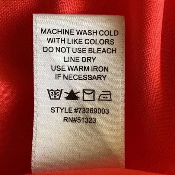 CeCe Neon Orange Mod Style Sleeveless Mini Dress - Picture 9 of 9